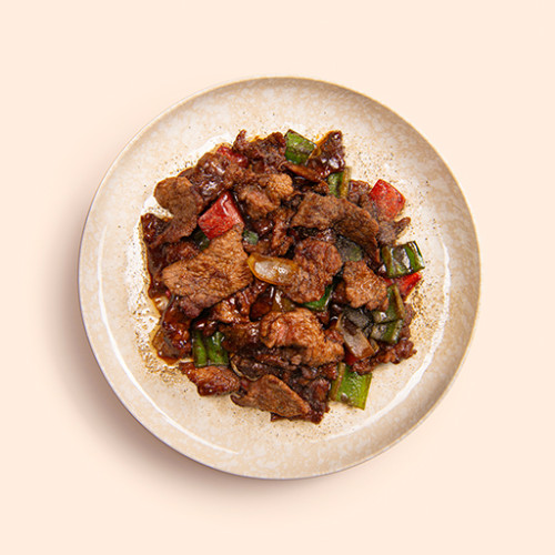 Gyuniku en pimienta negro