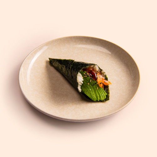 Temaki salmón
